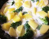 豆腐とじゃがいも・ブロッコリーのグラタン作り方3写真