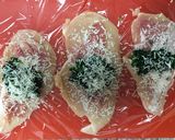 お手軽！チキンサルティンボッカ作り方4写真