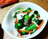 ●鶏ささみとチンゲン菜の塩麹和え●作り方3写真