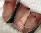 鰤の漬け焼き準備と焼き〜(o˘◡˘o)♡作り方5写真