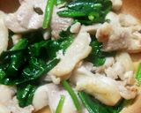 鶏もも肉とほうれん草のトースター焼き♡作り方1写真