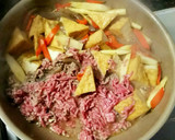 ☆挽肉 厚揚げ 細竹 こんにゃくの甘辛煮作り方5写真