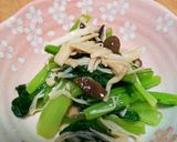 小松菜の辛子ぽん酢おひたし✨作り方4写真