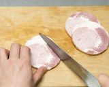 カリッとホクホクじゃがいも衣のハムカツ作り方1写真