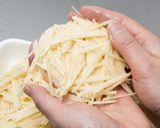カリッとホクホクじゃがいも衣のハムカツ作り方4写真