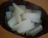 大根と豚肉のみそバター炒め作り方1写真