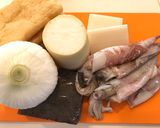 ヤリイカと餅巾着の炊き合わせ作り方1写真