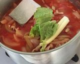 もつ鍋用モツ肉でモツのトマト煮込み作り方3写真