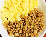 ♡鶏そぼろの二色丼♡作り方7写真