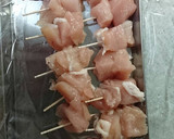 爪楊枝で小さな焼鳥！お弁当サイズ！作り方2写真