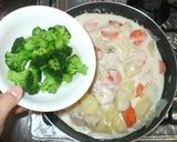 鶏むね肉のクリーム煮♪マヨネーズ＋牛乳で作り方11写真