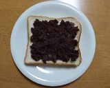 あんこ&チーズトースト作り方1写真