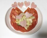バレンタイン♡トマトのハートサラダ♡作り方2写真
