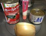 簡単缶詰レシピ!鯖缶のトマトスープ煮作り方1写真