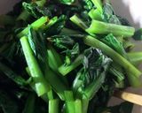 簡単副菜　小松菜の塩昆布あえ作り方1写真