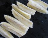 餃子の皮で焼きバナナ作り方1写真