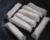 餃子の皮で焼きバナナ作り方3写真