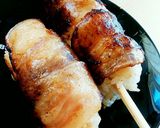 生姜焼きのお肉ではし巻風肉巻きおにぎり作り方7写真