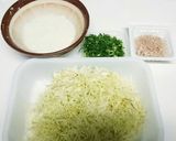 超簡単!!長芋だけで納豆お好み焼き作り方1写真