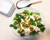 手作り豆腐と蒸し鶏の香味だれ作り方4写真