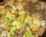 白菜がおいしい!生姜入り牛すき煮♪丼にも作り方6写真