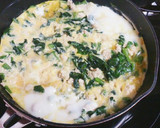 ほうれん草と鶏挽き肉の卵とじ作り方4写真