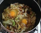 簡単ヘルシーたっぷりキャベツの巣ごもり卵作り方5写真