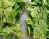 キャベツと油揚げのサッと煮作り方1写真