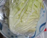 ボイルキャベツ、めんつゆおひたし作り方1写真
