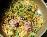 卵 ツナ入り☆もやし 豆苗 キムチ炒め♡作り方6写真