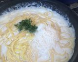 塩レモンのクリームパスタ ディル風味作り方8写真