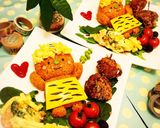 節分に♡赤鬼さんのデコ巻き寿司♡恵方巻作り方15写真