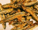 簡単おつまみ☆きびなごのカレーチーズ炒め作り方3写真