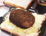 コロッケホットサンド ソース味作り方1写真