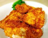 福井名物　鳥ムネ肉のソースかつ丼作り方6写真