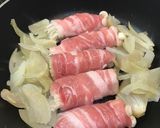お弁当でボリューム豚丼♪豚バラ巻き作り方3写真