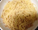簡単ツナクリームパスタ作り方2写真