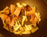 たっぷりキノコで♪豚肉の和風パスタ作り方5写真