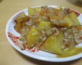 揚げじゃがそぼろあん/宝達志水町学校給食作り方6写真