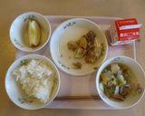 揚げじゃがそぼろあん/宝達志水町学校給食作り方7写真