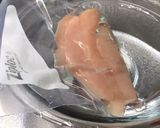 手抜きだけど柔らかいササミの酒蒸し作り方4写真