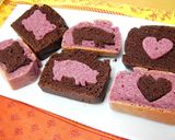 米粉で★中にハート♡2色パウンドケーキ作り方10写真