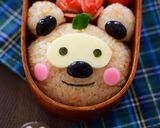 【キャラ弁】たぬきおにぎりのタヌキ弁当作り方6写真