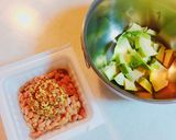 **簡単!!アボカド納豆のチーズ焼き**作り方1写真
