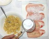 三角肉巻きのトマトソース煮♪豚肉で簡単作り方5写真