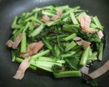 小松菜のベーコン入り煮びたし風作り方4写真