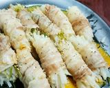 ヘルシー☆豚肉の大根巻き!ピリ辛タレ作り方5写真