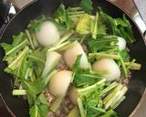 風邪予防♡身体にやさしいかぶのそぼろ煮♡作り方3写真