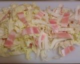 ✿白菜とベーコンのレンジ蒸し∞粒マス味✿作り方1写真