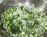 混ぜご飯　カブの葉とシラスの山椒ごはん作り方3写真